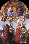 Sandro Botticelli The Coronation of the Virgin oil on canvas